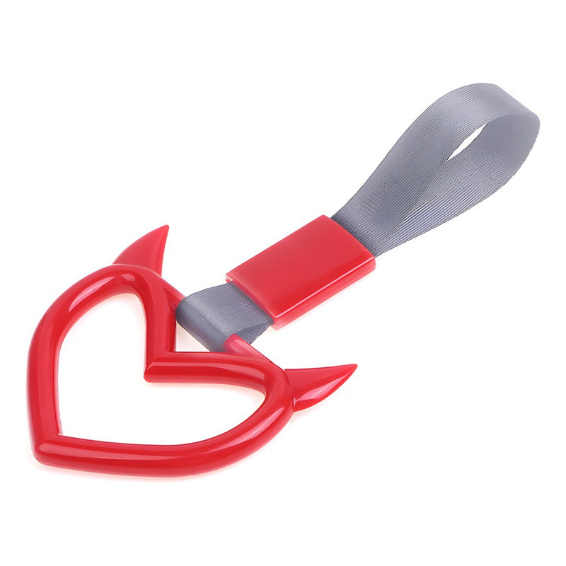 Colgante Anillo Tsurikawa Corazón Fluor Manija Correa D Mano