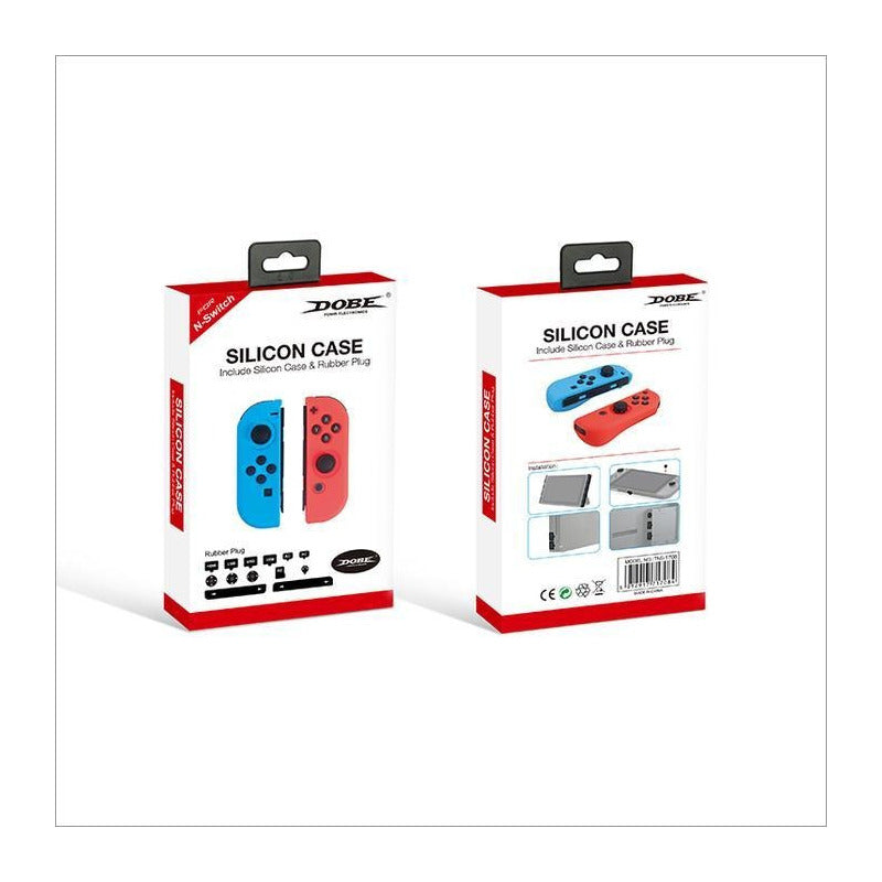 Kit Protector Silicona Para Joy Con N-switch + Antipolvo Ryc
