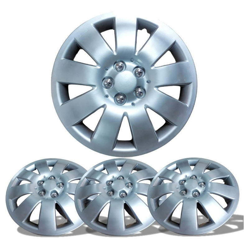 Set X4 Tapa Rueda Aro 16 Cromada Designer Tapa 16 Auto /r&c