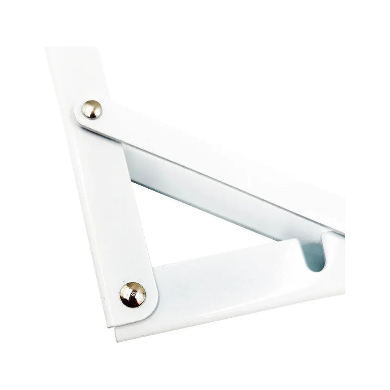 Set2 Escuadras Abatibles Metálicas Repisa 200x105mm Soporte