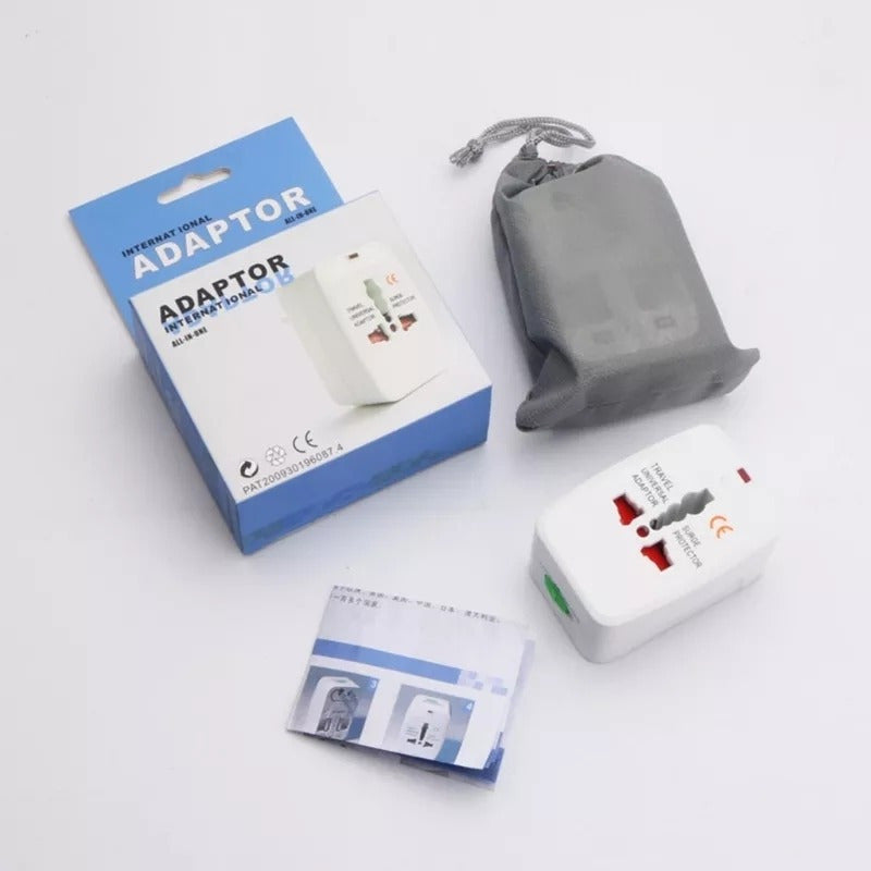 Adaptador De Enchufe Viajero Conector Universal Para Viaje