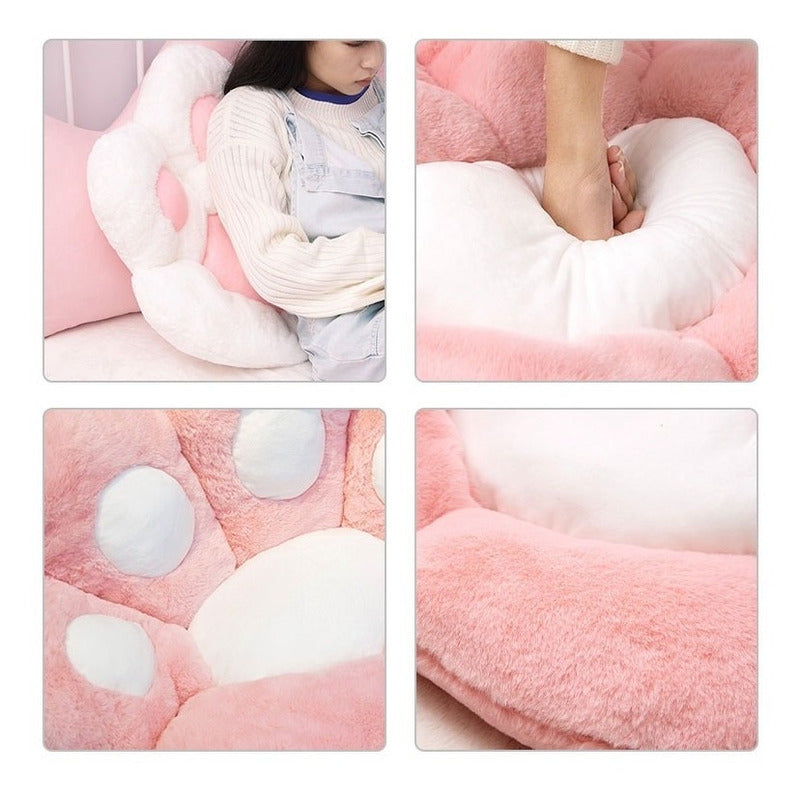 Cojín Para Silla Asiento Peluche Garrita Gato Mueble Mascota