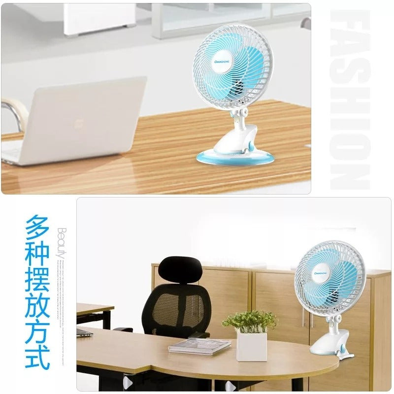 Ventilador Doble Funcion Escritorio / Pinza Clip Oscilante