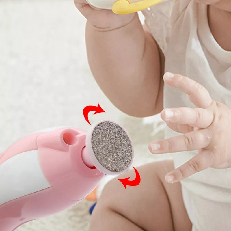 Cortador De Uñas Bebé Eléctrico Led Lima Pilas Trimmer Segur