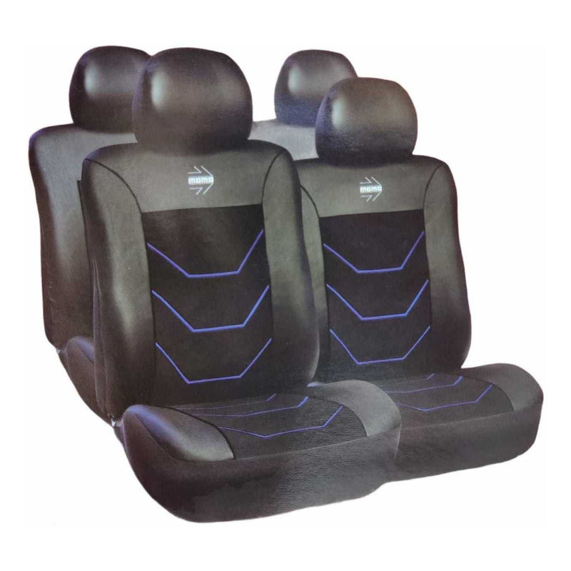 Cubre Asiento Momo Original Eco Cuero Calidad Premium 10 Pcs