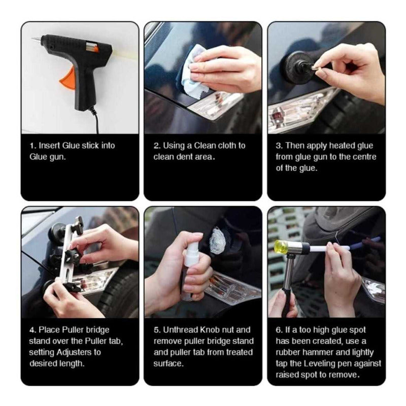 Kit Desabollador Ventosa Reparación Golpes Abolladuras Auto2