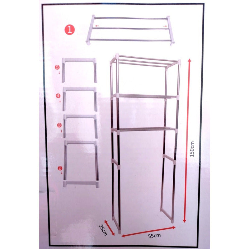 Rack Organizador De Baño Estante Baño Mueble Lavandería/ Ryc