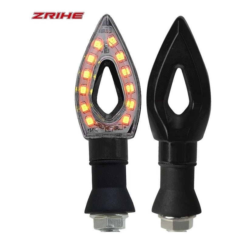Luces Intermitente De Moto X2 Triangular Viraje /r&c
