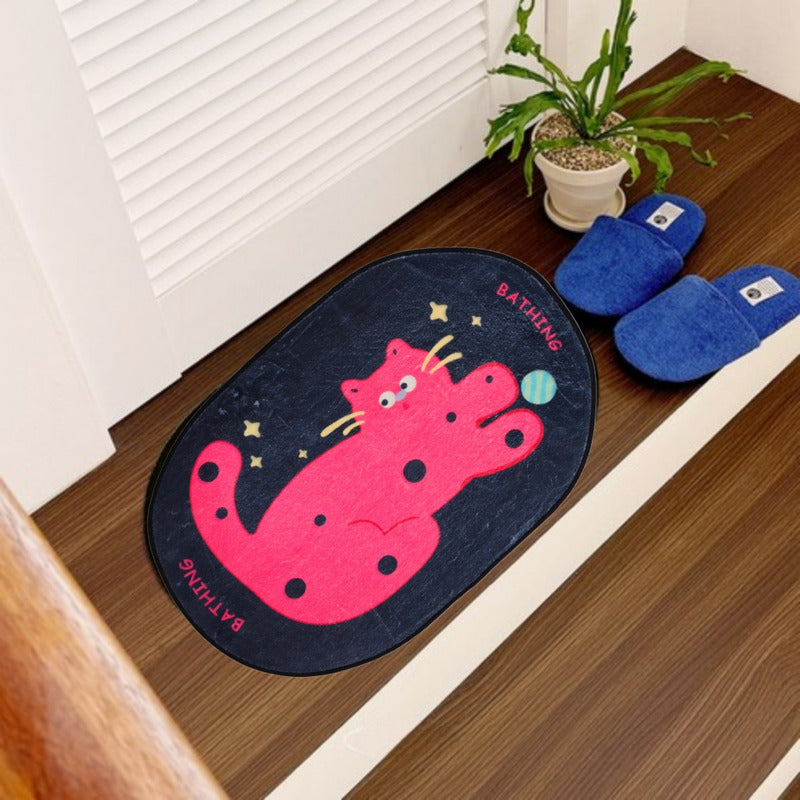 Limpiapiés Alfombra Bienvenida Baño Dormitorio Decora Kawaii