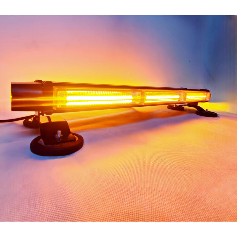 Baliza Led De Techo Destellante Ámbar Estrobo Auto 12v Imán