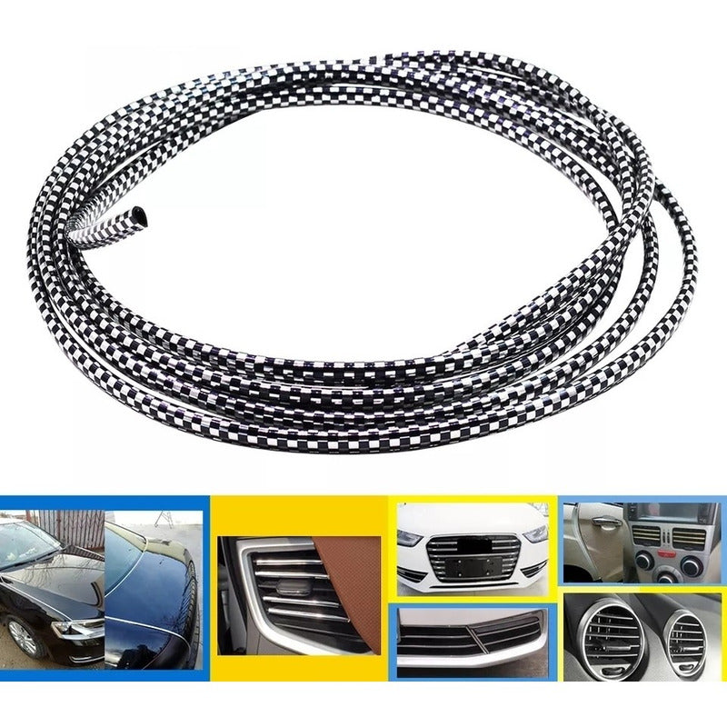 Moldura De Auto Protectora De Puertas Y Capot 15m /r&c Chile