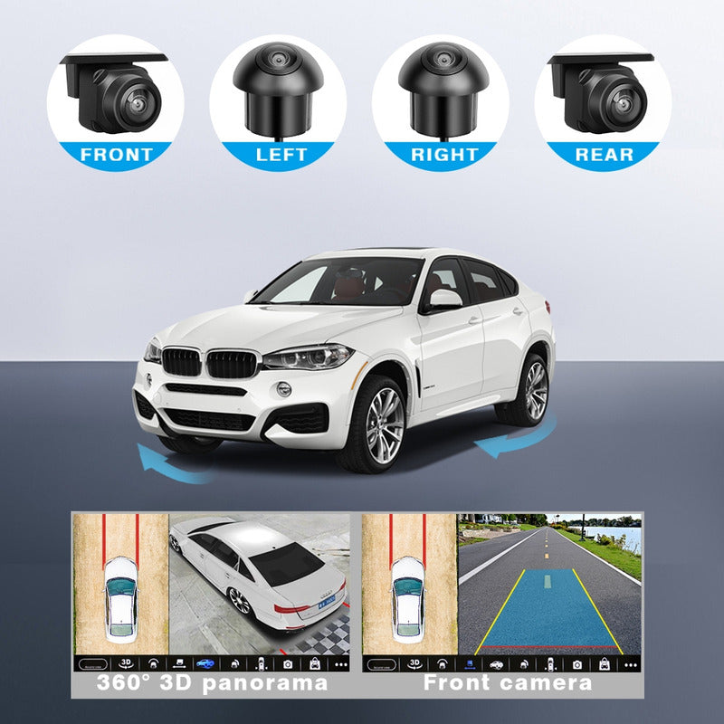Kit Cámaras 360° De Estacionamiento Aiwa Para Radio Android
