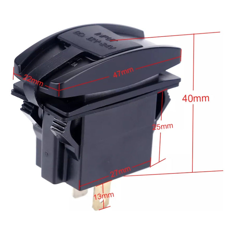 Adaptador Doble Usb Enchufe Encendedor Mod2 Auto 12-24v 3.1a