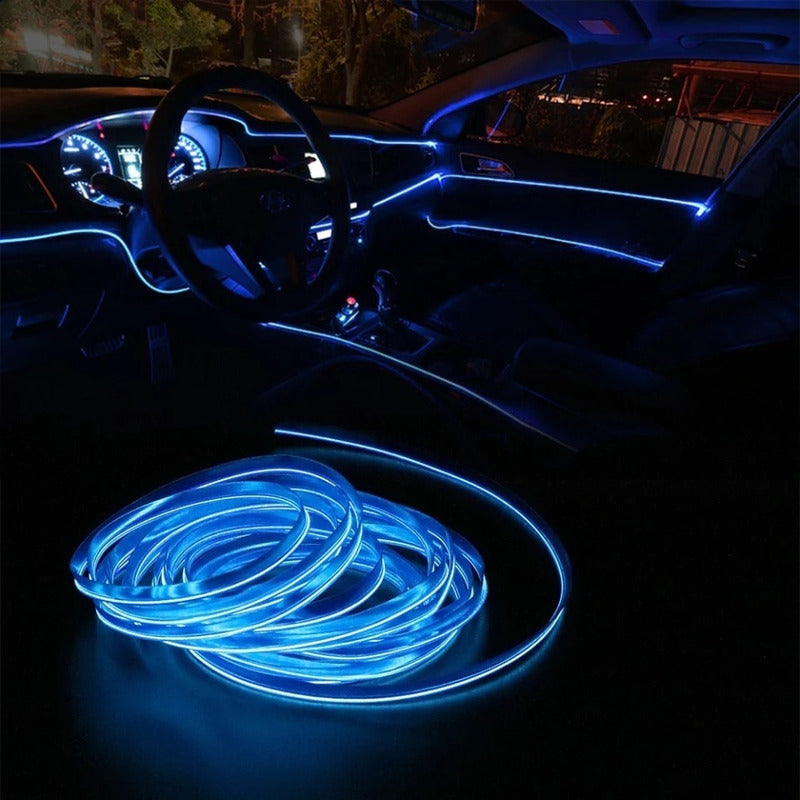 Hilo Decorativo Con Luz Led 5 Metros Interior Auto Tuning