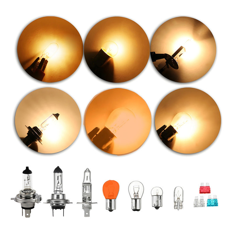 Kit D Emergencia Ampolletas Y Fusible 12v H1 H4 H7 10pcs Ryc