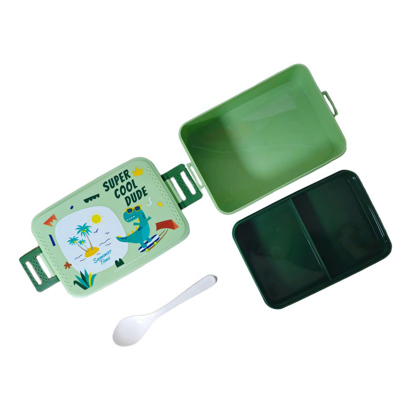 Lonchera Escolar +botella Vianda Lunch Box Contenedor Alimen