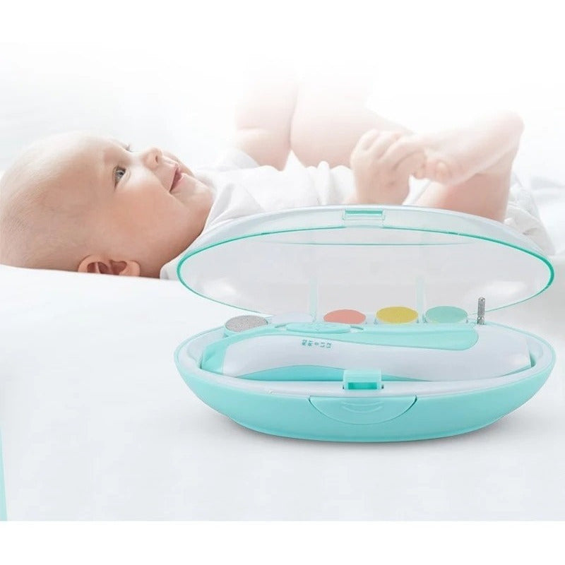 Cortador De Uñas Bebé Eléctrico Led Lima Pilas Trimmer Segur