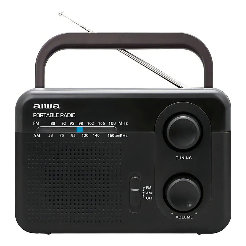 Radio Fm Aiwa Awfml4 Analógico 220v Portátil Am/fm Con Asa