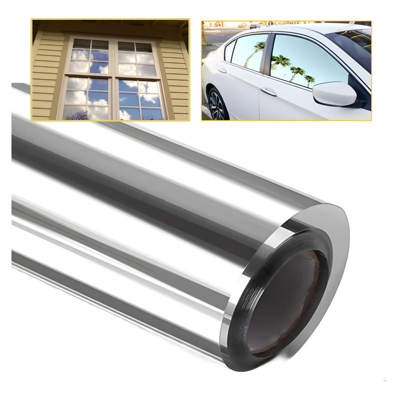 Papel Polarizado Espejo 5% Auto Casa Rollo 3mt X 75cm /ryc