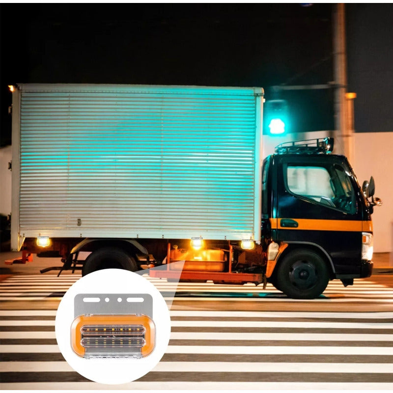 X10 Luz Led De Trocha Bicolor Luz Lateral Secuencial 24v Big