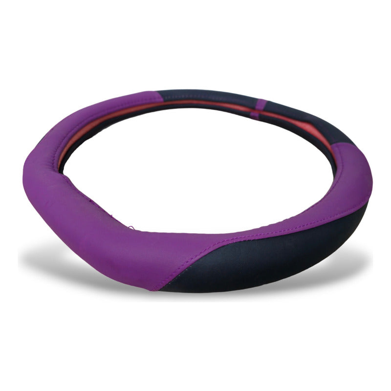 Funda Cubre Volante Deportivo Tipo D Eco Cuero Auto )/r&c
