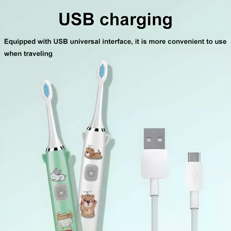 Cepillo De Dientes Para Niños Eléctrico Recargable Repuesto