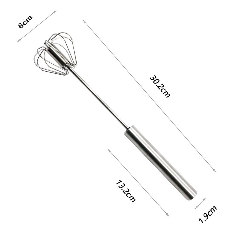 Batidor De Huevos Clara Semiautomático Fouet Professional De Acero Inoxidable