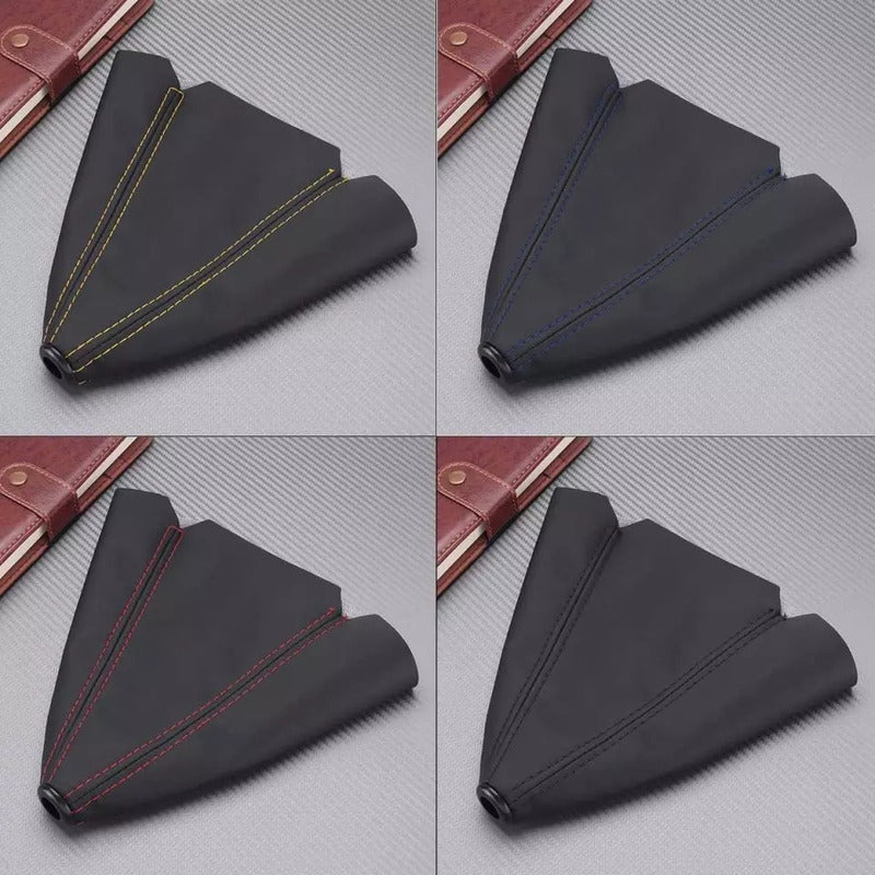Funda Cubre Palanca De Cambios Eco Cuero Negro Auto Universa