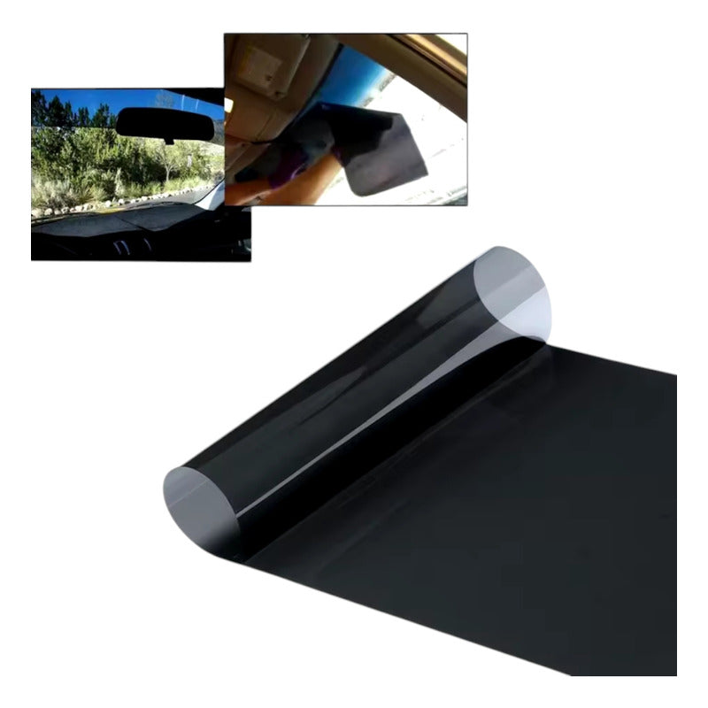 Papel Rollo Polarizado Negro 5% Casa Y Auto 75cm X 300cm