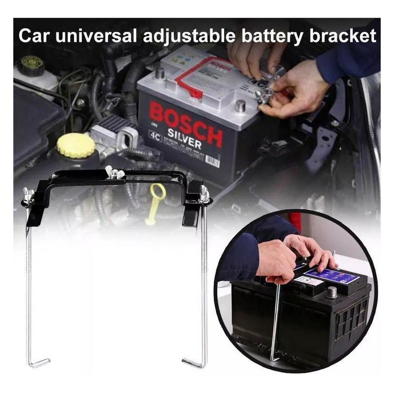Soporte Fijador Batería Ajustable Auto Seguro Estabilizador