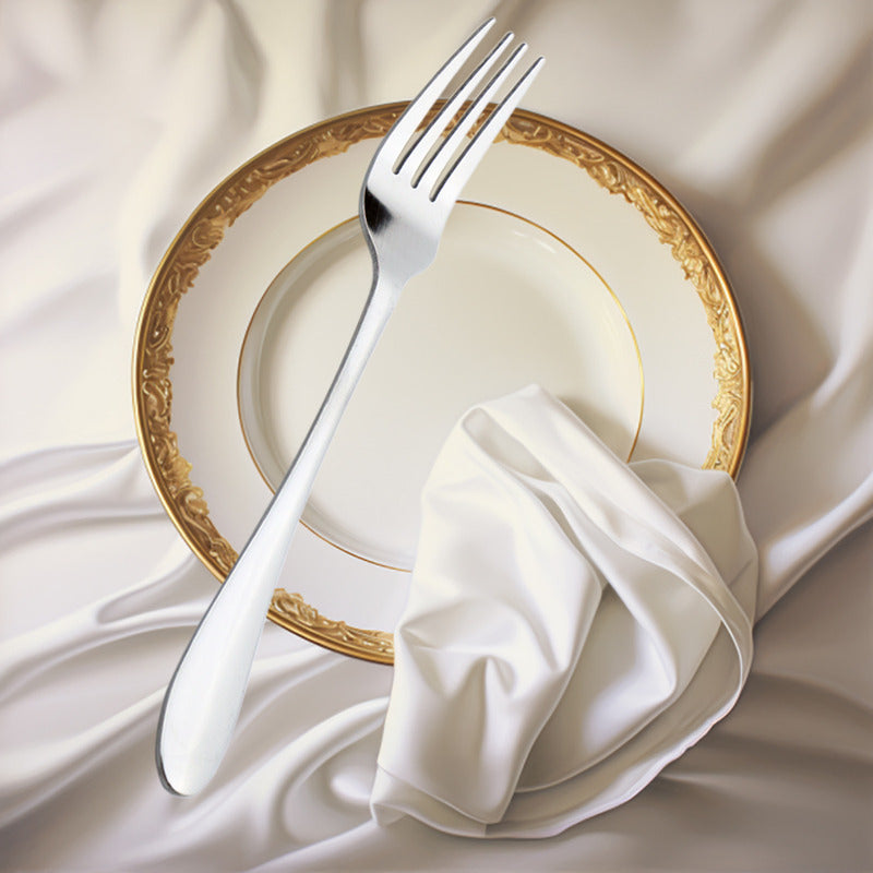 X3 Tenedor De Fruta Acero Inoxidable Tenedor Elegante 17.5cm