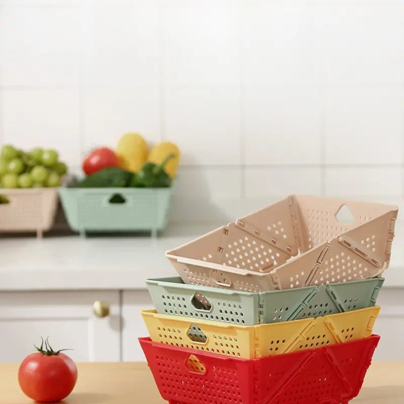 Frutero De Mesa Genérica Cesta Plástico Color Al Azar X 1u