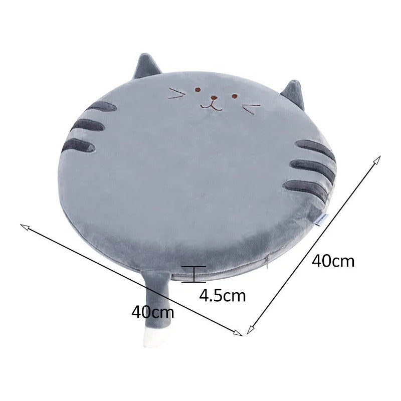 Cojín Para Silla Con Memoryfoam Diseño Gato Cat Cómodo Kawai