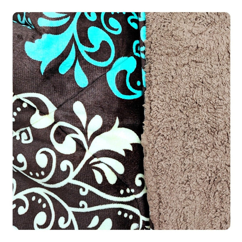 Plumón Cobertor Cubrecama Plush Chiporro Funda 2p Diseños