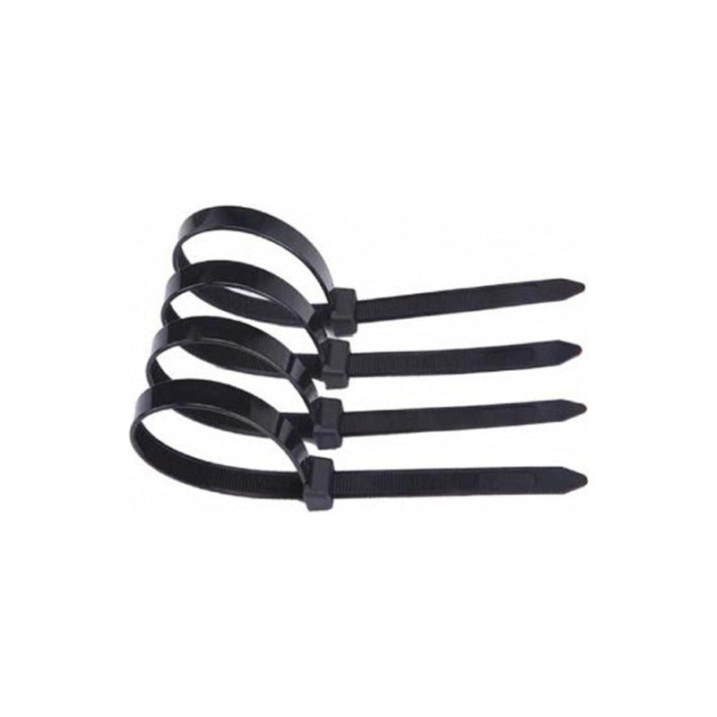 Set 100 Amarras Plásticas 4.8x200mm Precinto Nylon Multiuso