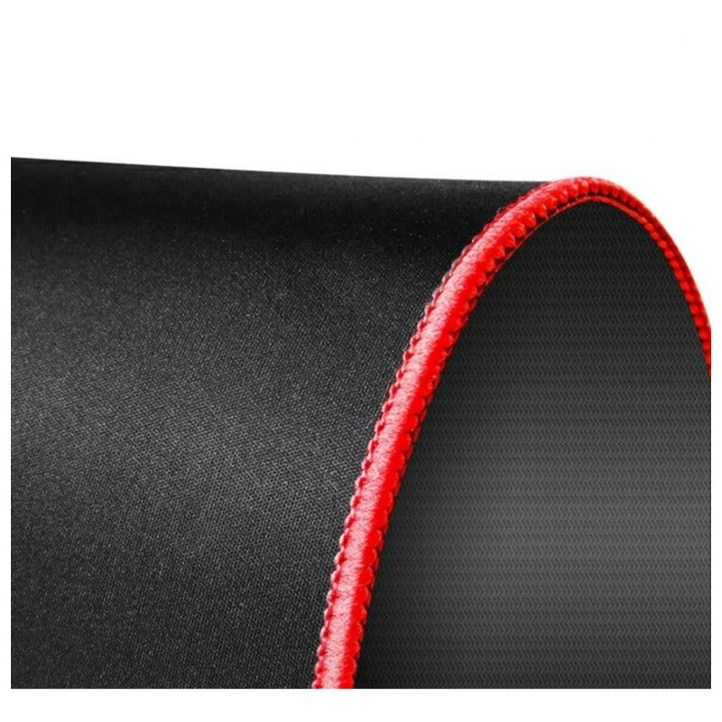 Mouse Pad Alfrombrilla Gamer Borde Rojo 25x30cm Grosor 3mm