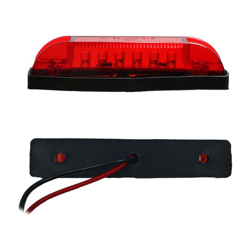 X10 Luz De Trocha Slim 6led Luz Lateral 12v Advertencia /r&c