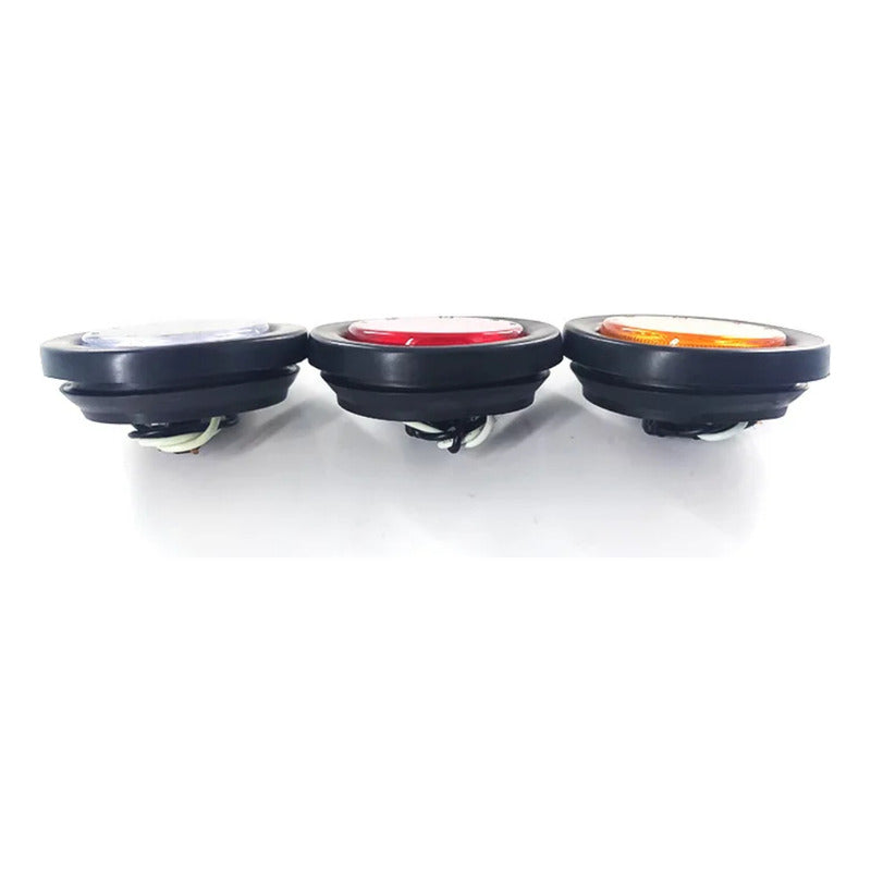 X6 Luz Led Trasera 24v Luz Trocha Camión Blanco Ámbar Rojo