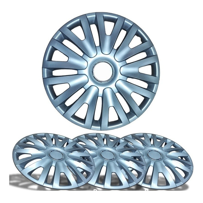 Set X4 Tapa Rueda Aro 16 Cromada Designer Tapa 16 Auto /r&c
