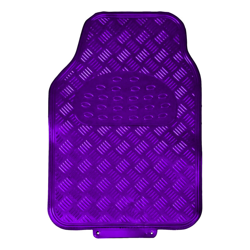 Alfombra Cubre Piso Metálico Para Mujer Set 4pcs Auto Tuning