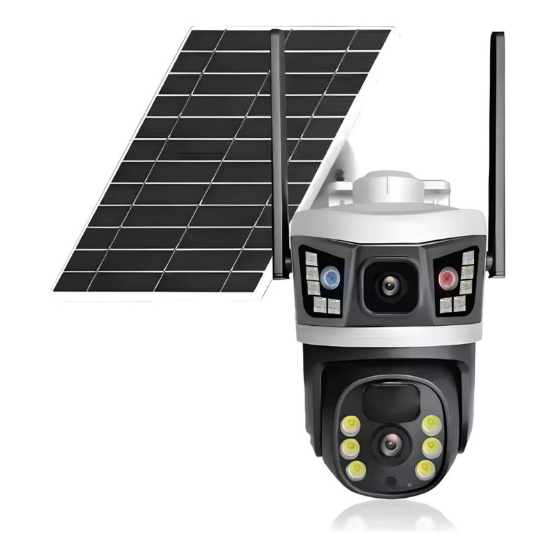 Cámara De Seguridad Inteligente Carga Solar Cn Wifi App 12mp