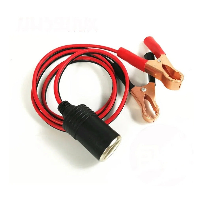 Adaptador Pinza De Batería Con Cable 1.5mt A Encendedor 12v