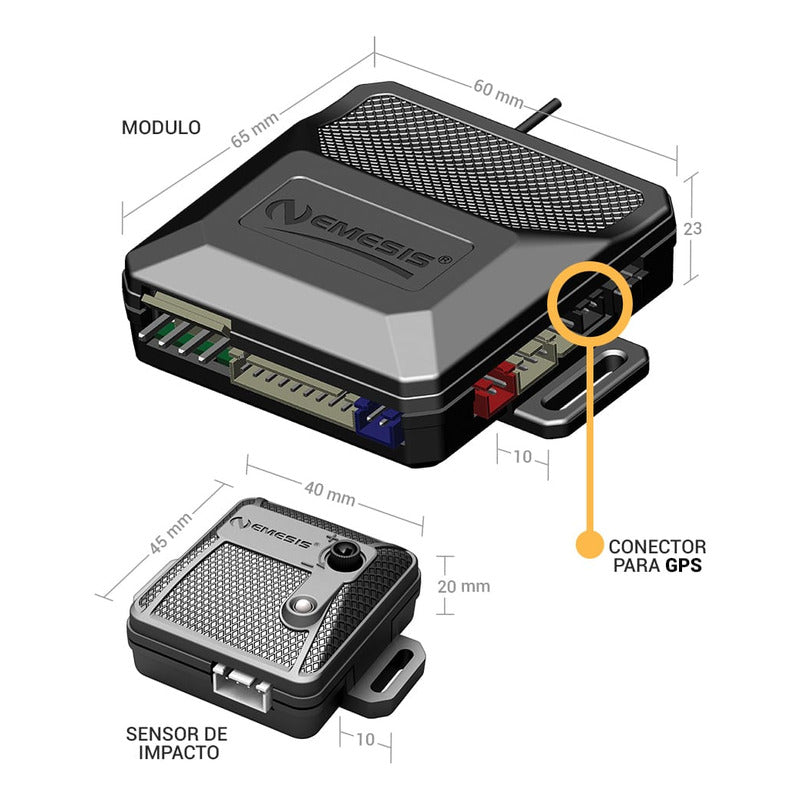 Alarma Némesis Gold Connect Mc3 Alarma Antirobo Auto /ryc