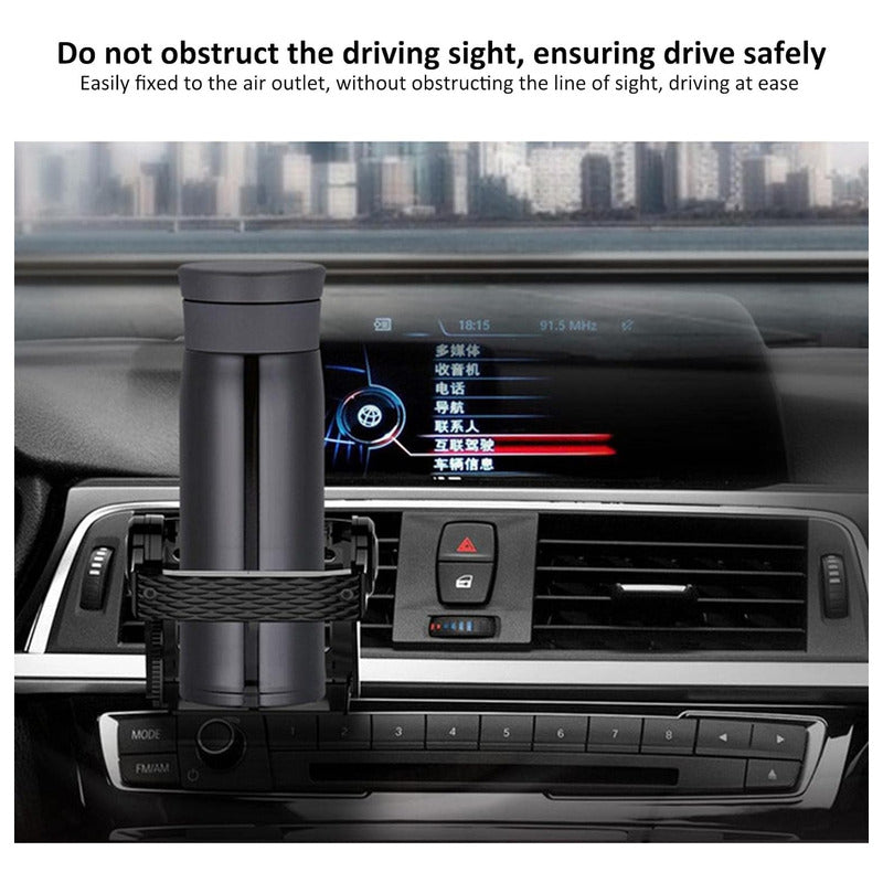 Porta Vasos Auto Soporte Rejilla Ventilación Multifuncional