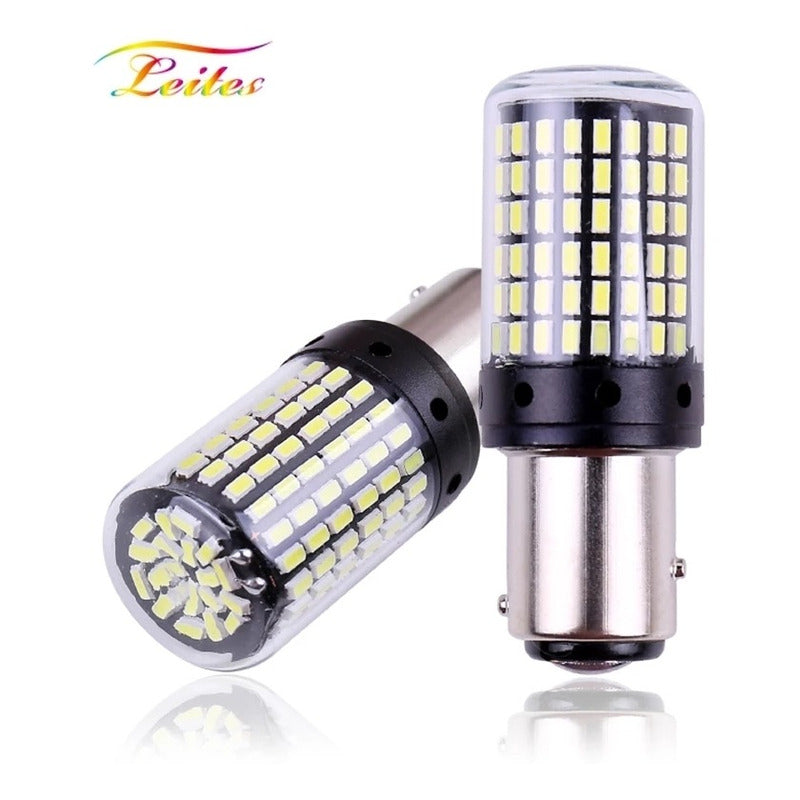 Ampolleta 144 Led Luz Freno Auto 2c Y 1 C 12v Alto Brillo.