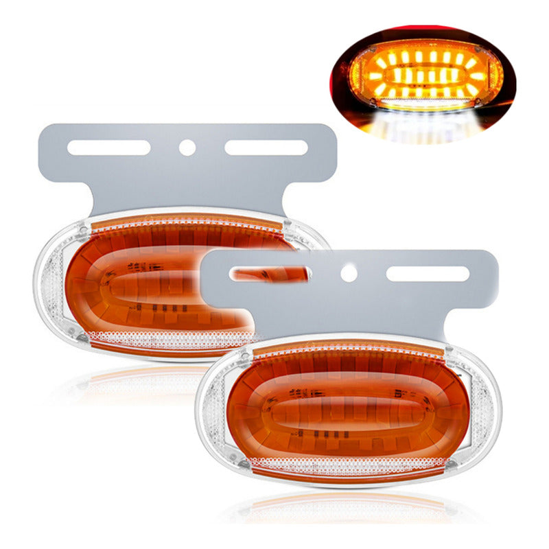 X2 Luz Led Lateral Luz De Trocha Posición Trasera 24v /ryc