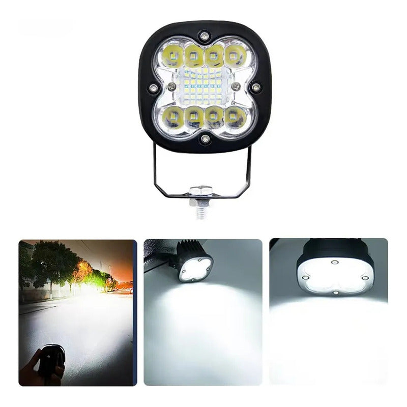 Neblinero Led Destellante 12v-24v Foco Auxiliar Estrobo /ryc