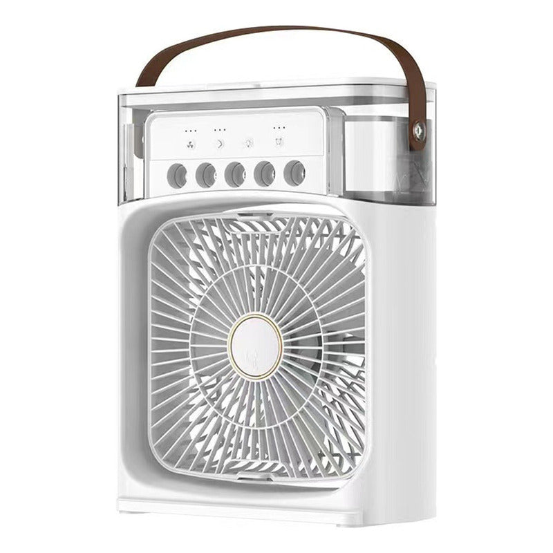 Ventilador 3en1 Humidificador Aromatizante Cn Luz Aire Frío