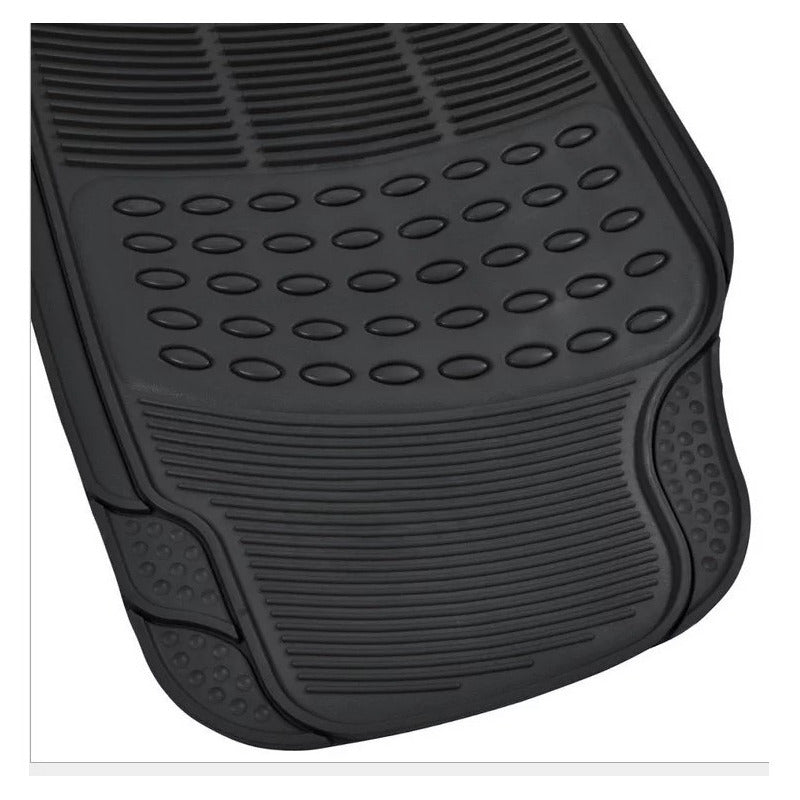 Alfombra Piso De Goma Auto Universal 3 Piezas Camello /r