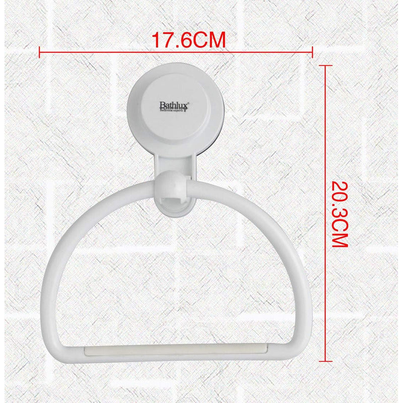 Toallero De Pared Semi Circular Pota Toalla Con Ventosa /ryc